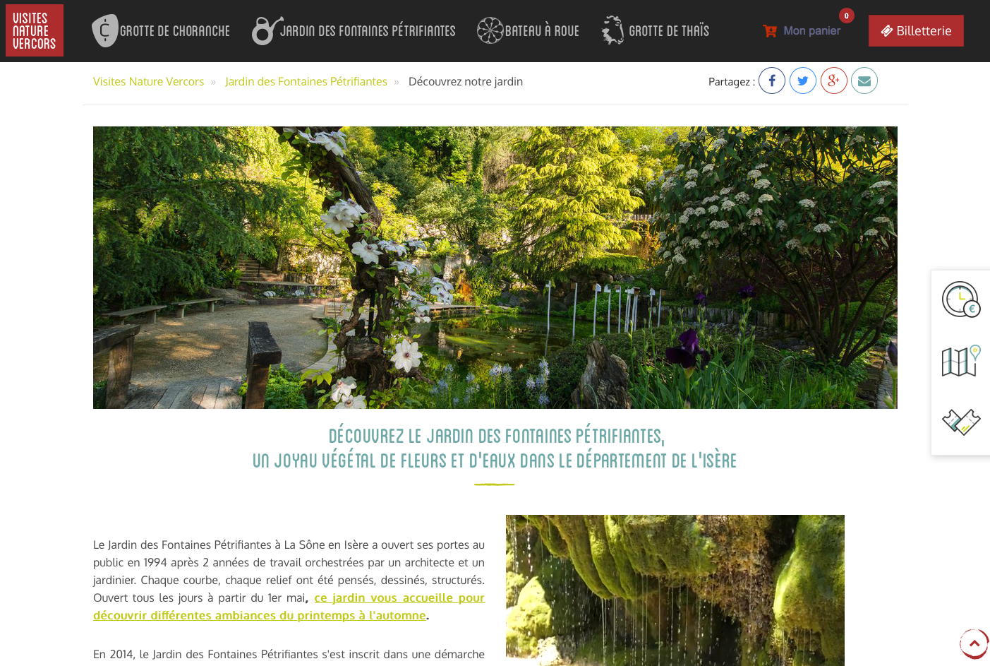 Capture de site Web Jardin Remarquable