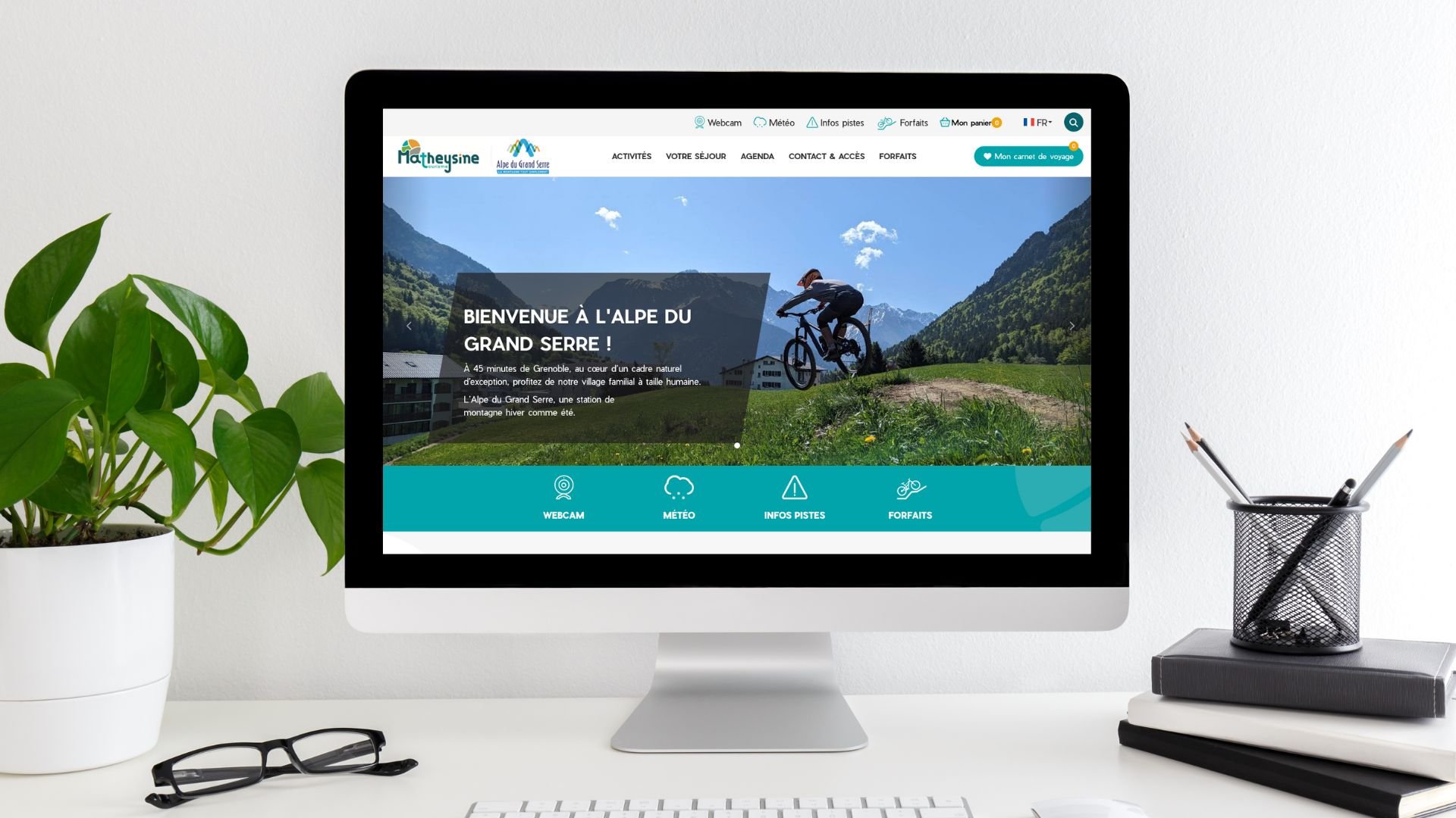 Site Web de l'alpe du grand serre fusionné avec l'office de tourisme de la Matheysine