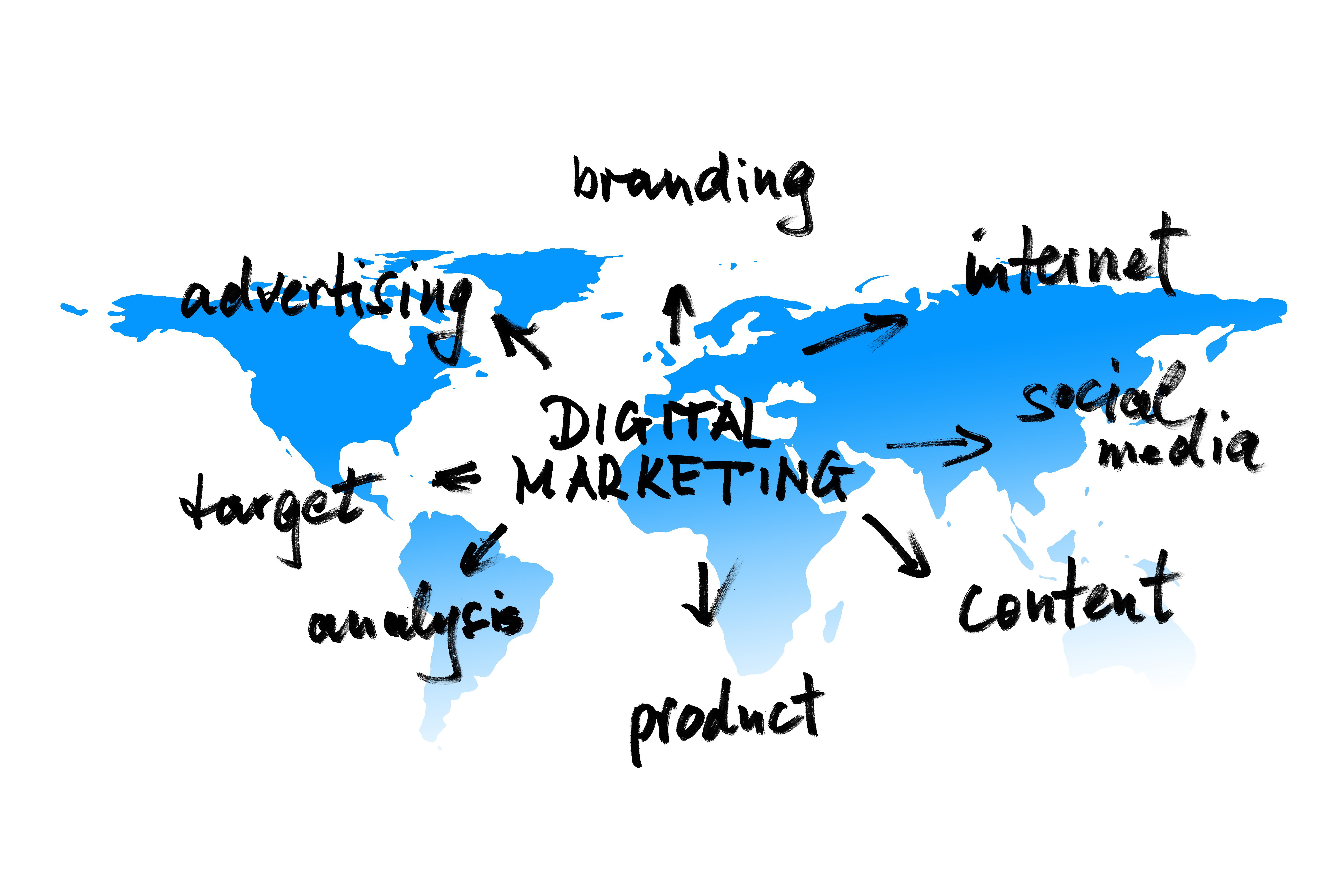 marketing digital map